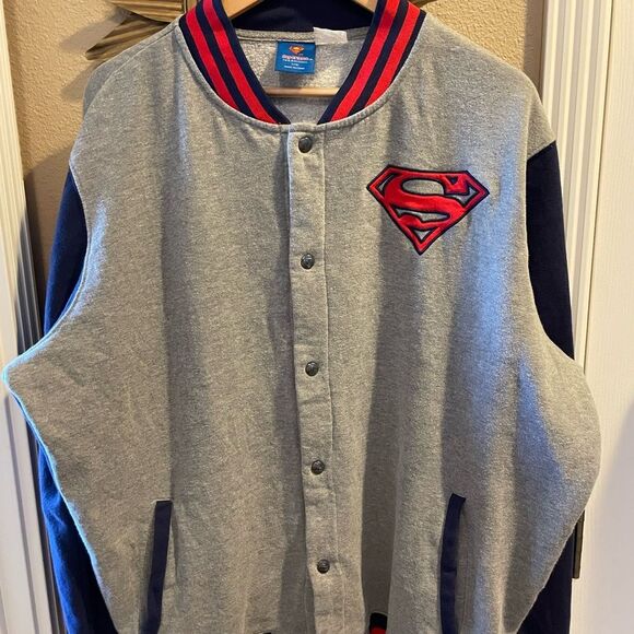 DC Comics Superman Snap Up Sweatshirt Jacket Mens XL - Picture 14 of 16